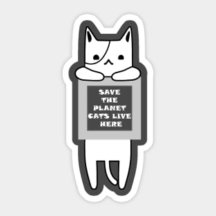 Best cats funny qoutes t-shirts Sticker